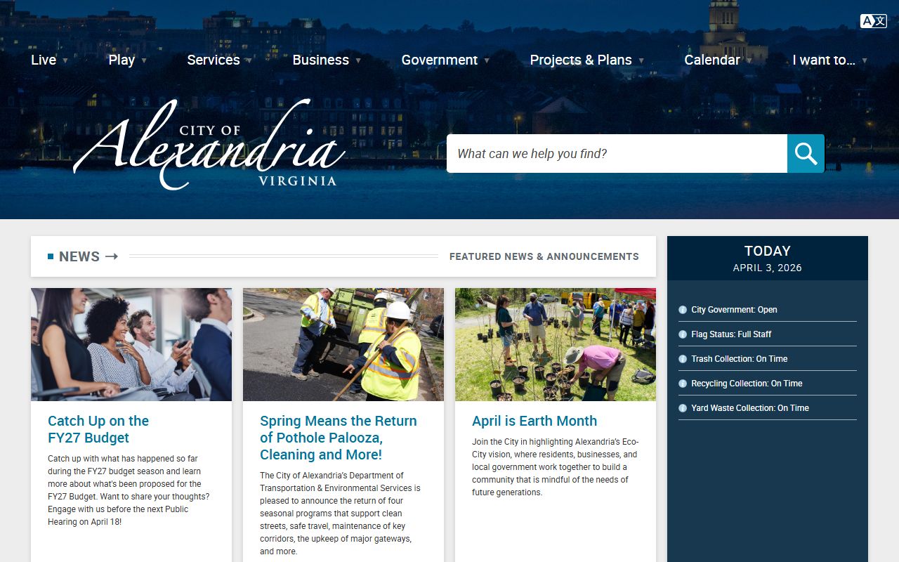 Alexandria released inmates city website portal