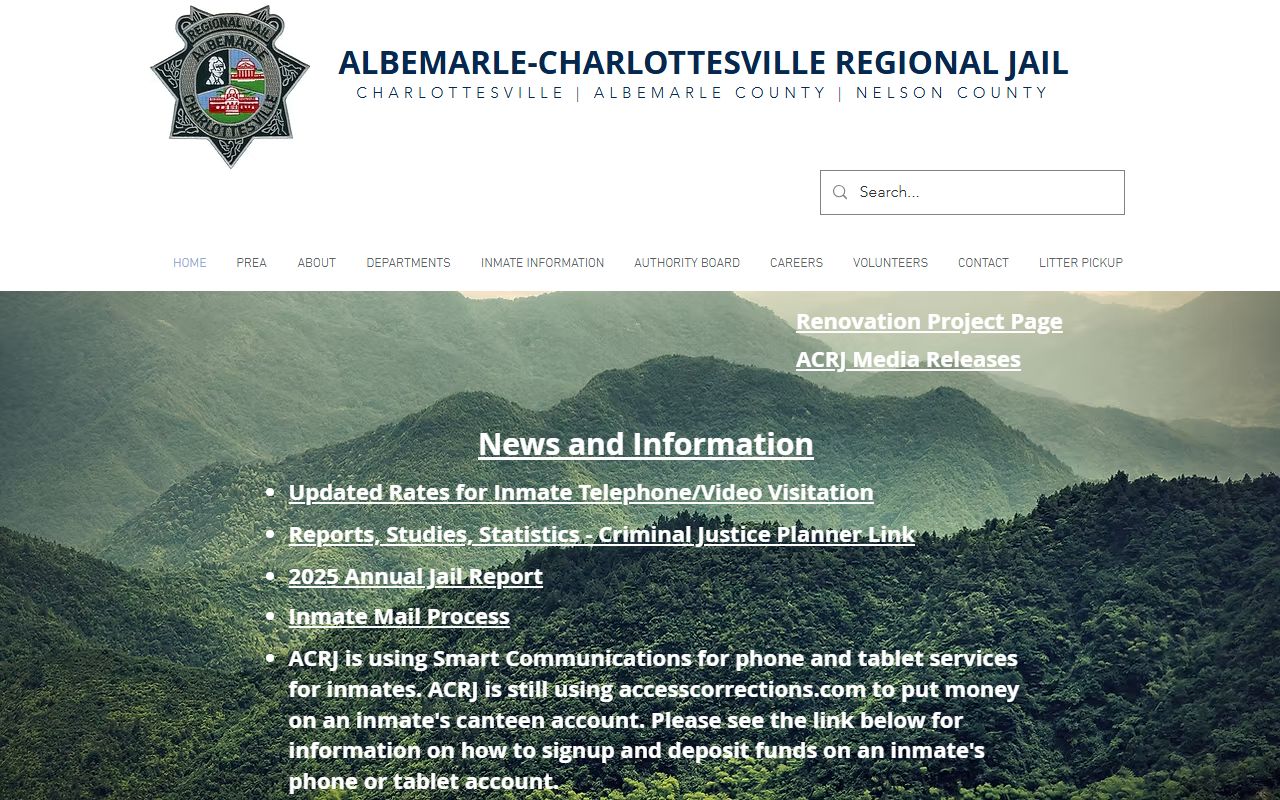 Charlottesville released inmates ACRJ portal