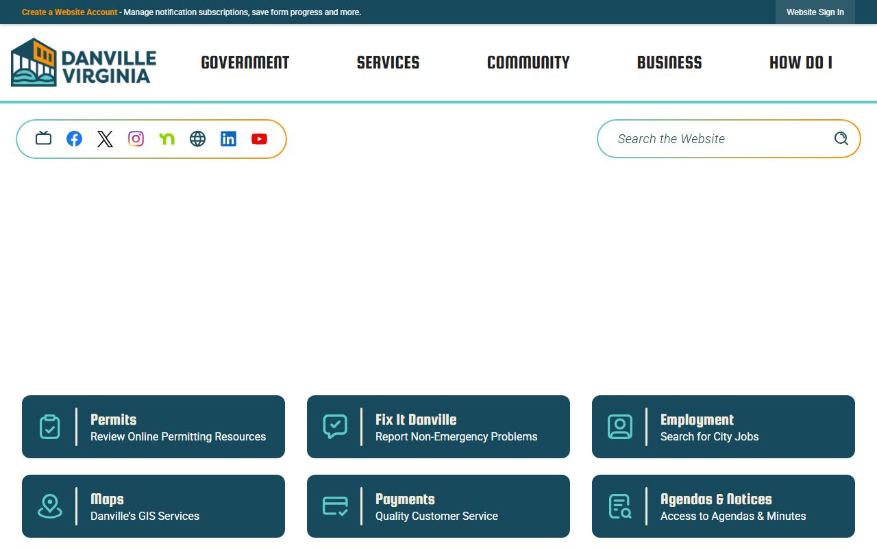 Danville released inmates city website portal