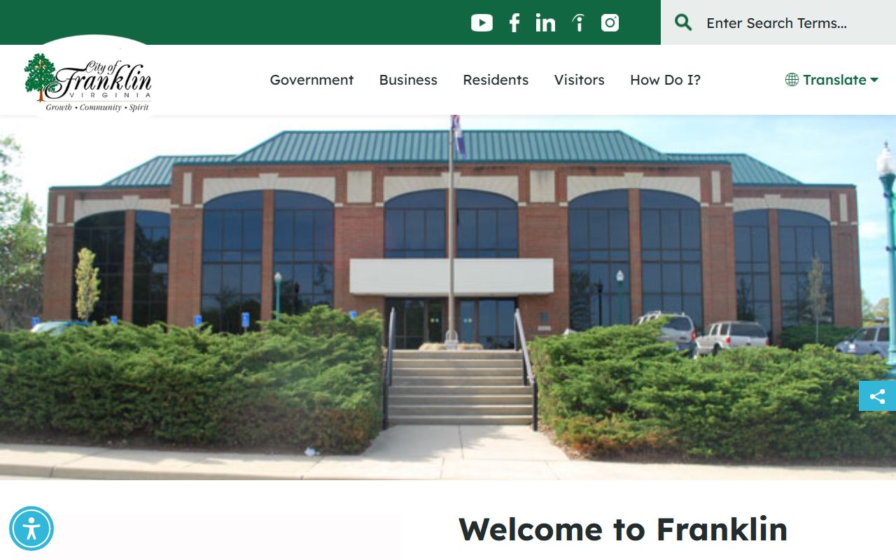 Franklin released inmates city website portal