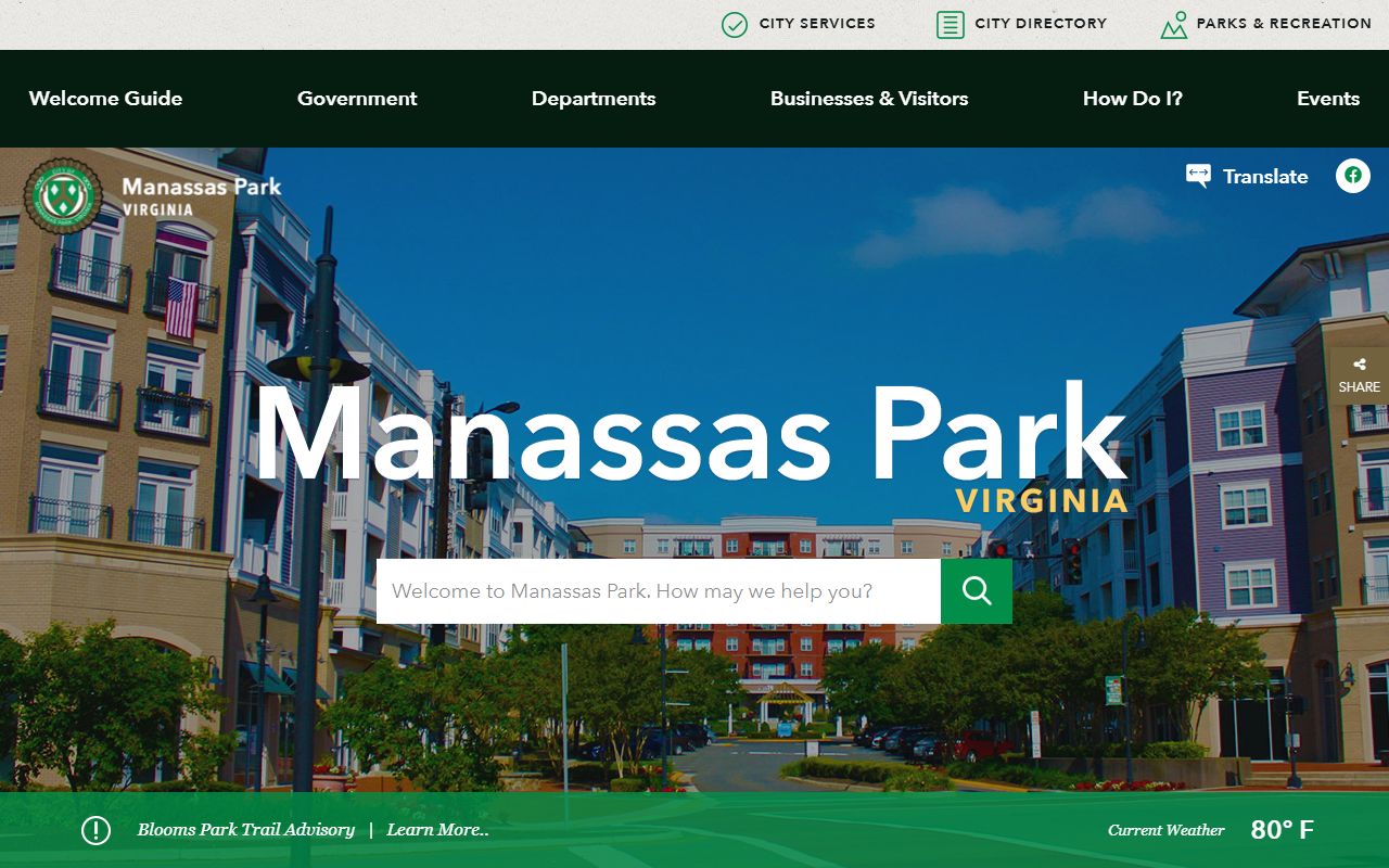 Manassas Park released inmates city website portal