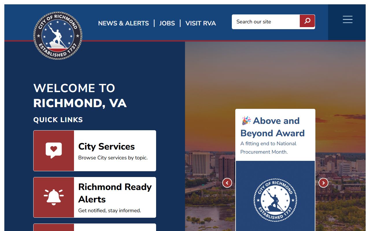 Richmond released inmates city website portal
