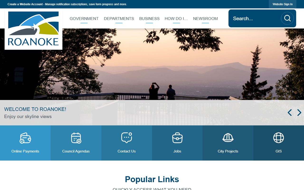 Roanoke released inmates city website portal