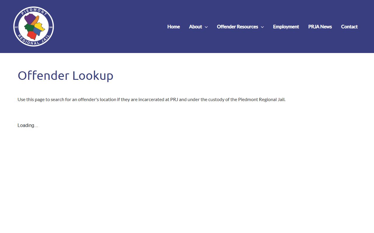Amelia County released inmates PRJ offender lookup tool