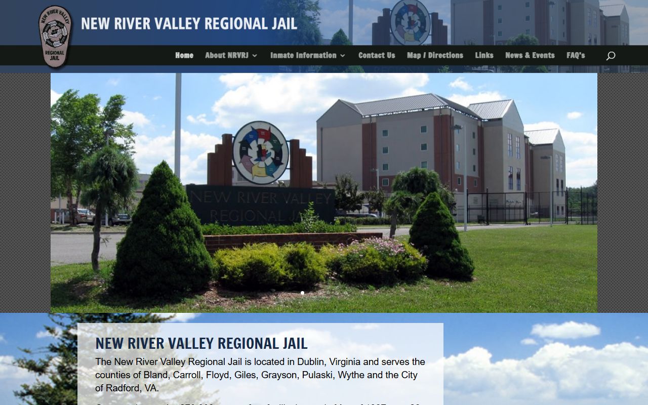 Bland County released inmates New River Valley Regional Jail