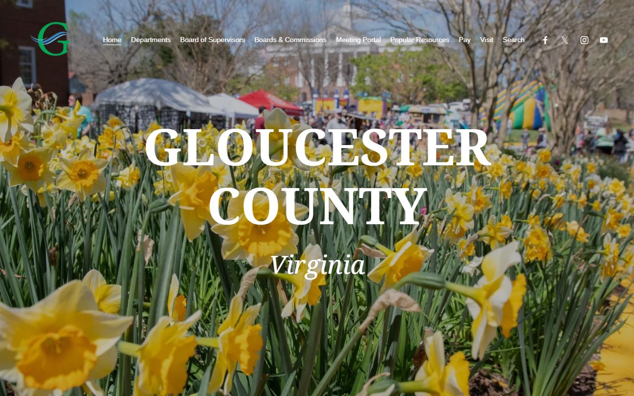 Gloucester County government page released inmates court records