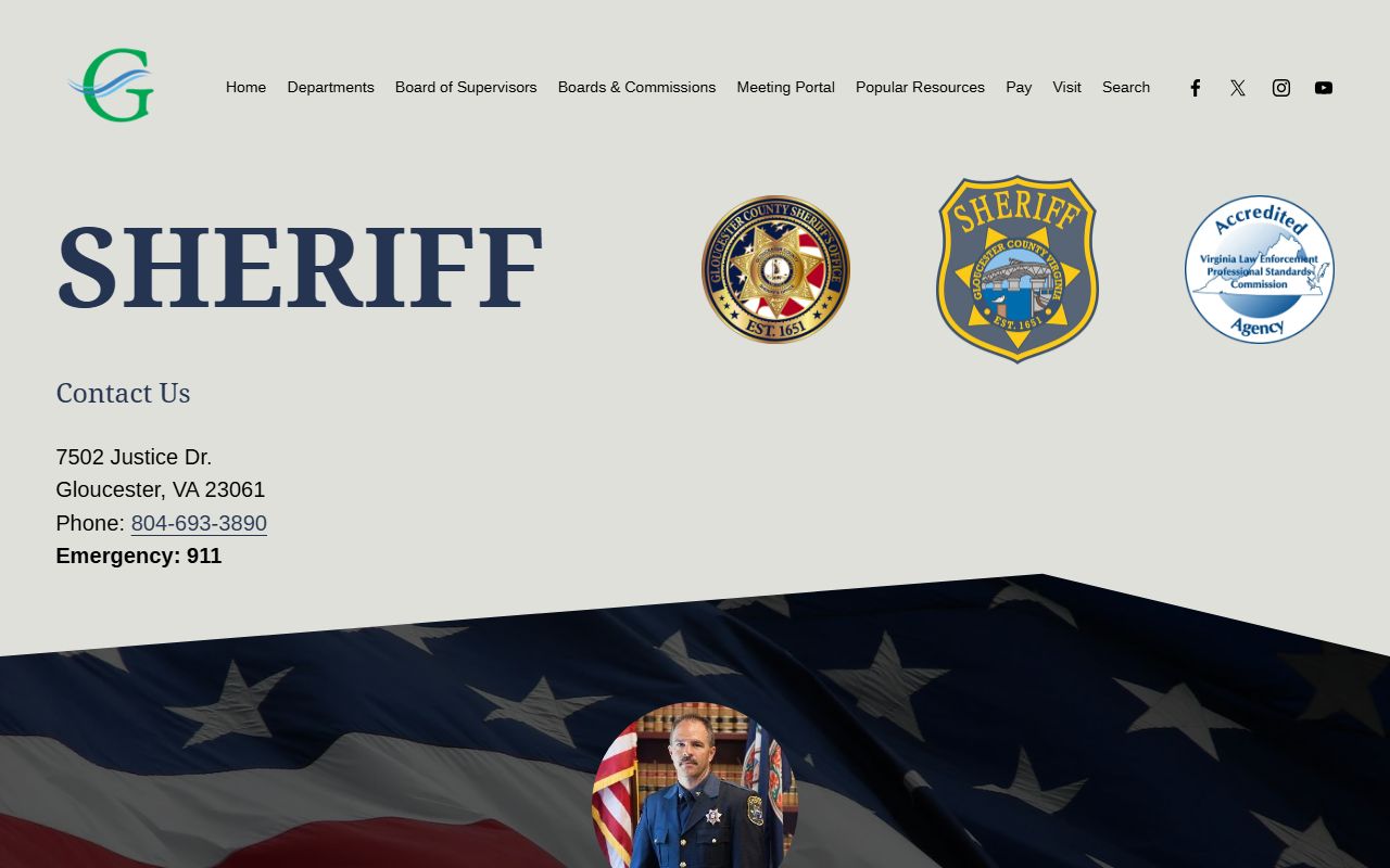 Gloucester County released inmates Sheriff Office page