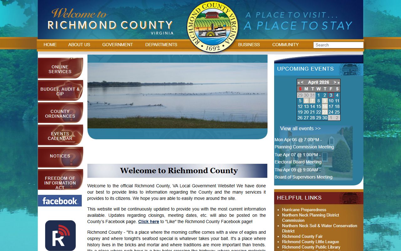 Richmond County Virginia released inmates official county website