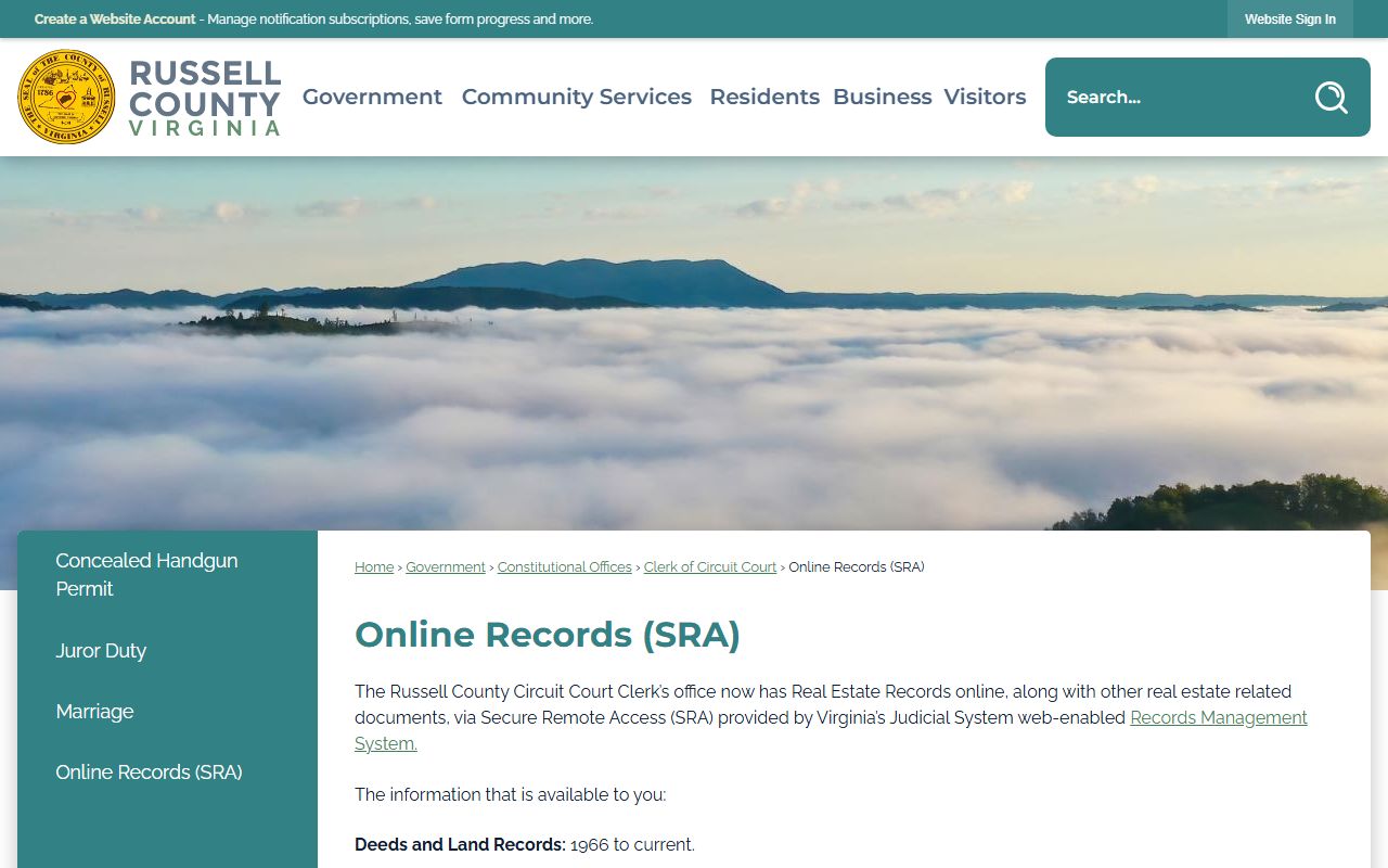 Russell County released inmates online records SRA page