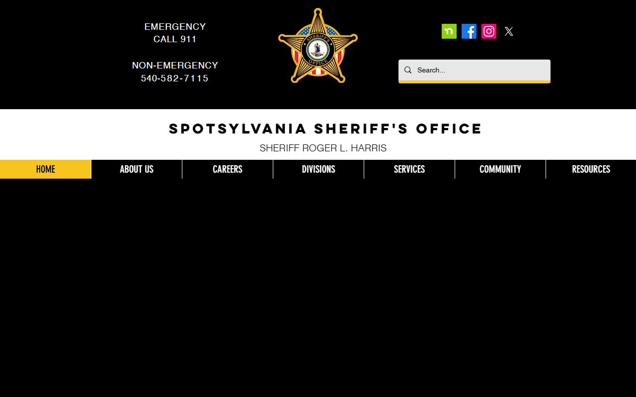 Spotsylvania County released inmates Sheriff Office page