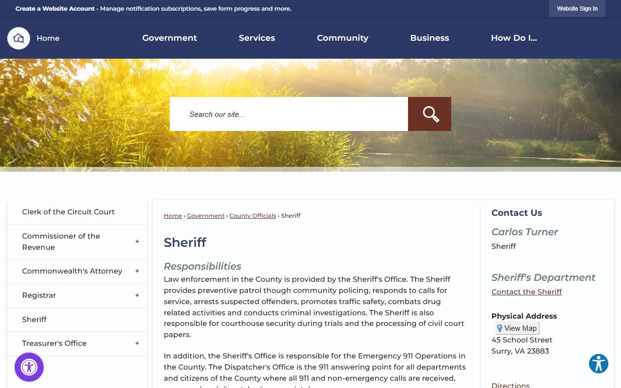 Surry County released inmates Sheriff Office page