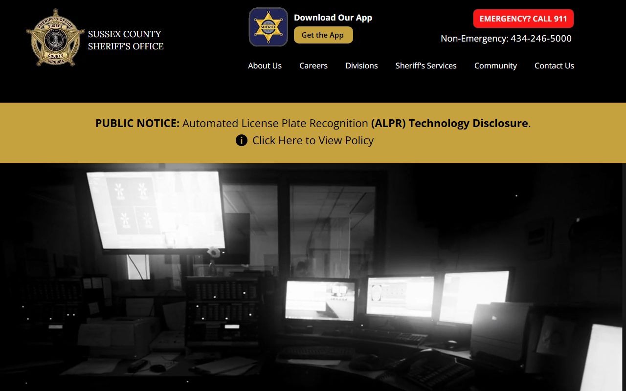 Sussex County released inmates Sheriff Office page