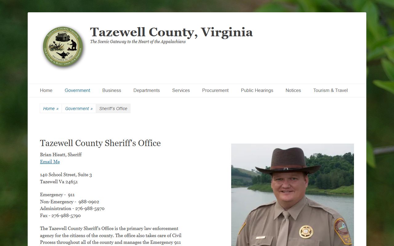 Tazewell County released inmates Sheriff Office page